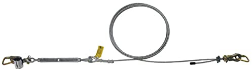 3M DBI-SALA SecuraSpan 7403040 Horizontal System, 40-Foot Galvanized Cable Lifeline, Includes Tensioner, Termination and Mounting Hardware, Zorbit Energy Absorber