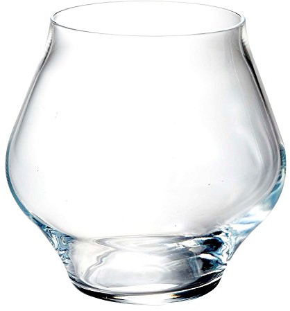 Luigi Bormioli Supremo 15.25 oz Pinot Noir Stemless Wine Glasses (Set of 2), Clear, 11281/02