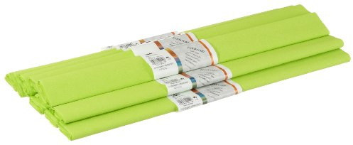 Idena 617154 - Krepppapier 10 Rollen 50 x 250 cm Apfel - grün
