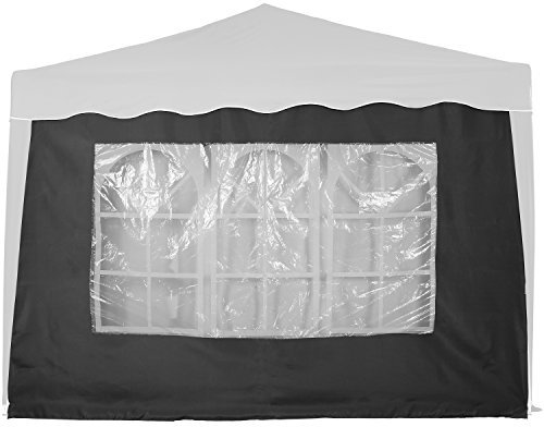 INSTENT® Basic Seitenwand/Seitenteil für Pavillon 3x3m mit Fenster oder Reißverschluss, wasserabweisend und atmungsaktiv, Farbwahl, für Festzelt, Partyzelt