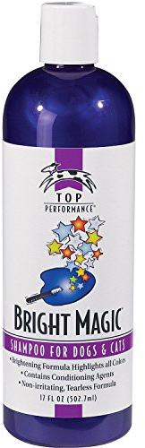Top Performance Bright Magic Dog Shampoo and Cat Shampoo – Safe Formula for Bathing Puppies and Kittens in 17 Oz. Bottle