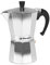 Orbegozo KFN 600 - Cafetière italienne en aluminium, 6 tasses (280 ml), manche ergonomique, valve de sécurité, filtre amovible