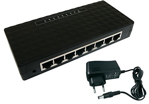 KALEA-INFORMATIQUE Switch réseau gigabit LAN ethernet 10 100 1000 Mbps 8 Ports RJ45 avec Alimentation Externe