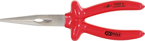 KS Tools 117.1293 Pinza a Punte Mezzotonde Classic, 1000V, 160 mm