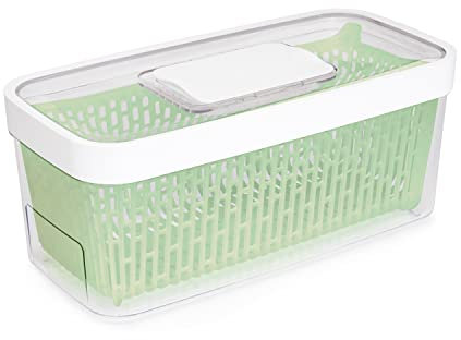 OXO Good Grips Greensaver-Frischhaltebox mit Deckel und Lüftung, groß – 4,7 l