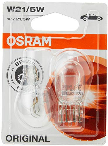 Osram 7515-02B Original Line Halogenlampen 12 V W21/5 W, Set Of 2