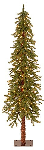 National Tree Company 6ft Pre-Lit Hickory Cedar Artificial Christmas Tree