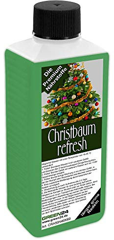GREEN24 Weihnachtsbaum frisch halten - Christbaum Refresh für Nordmanntanne, Fichte, Edeltanne, Blautanne oder Blaufichte - Tannenbaum