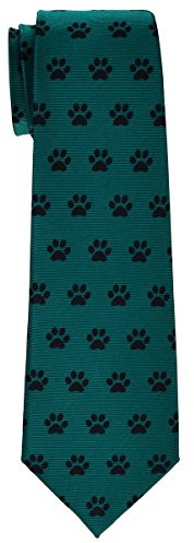 Retreez Doggie Puppy Paws - Corbata de microfibra para niño (8-10 años)