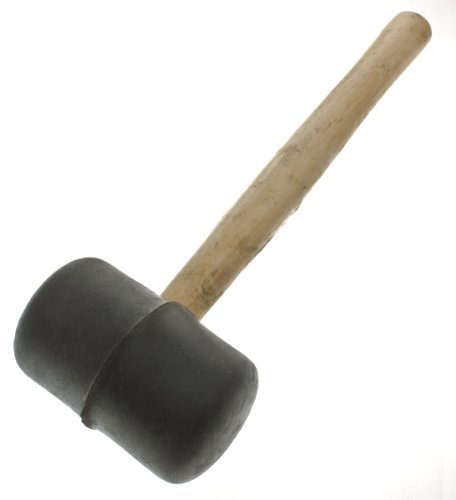 Toolzone 16oz Wood Handle Rubber Mallet
