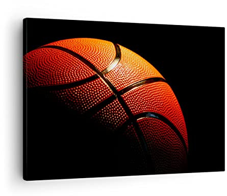 ARTTOR Bilder auf Leinwand Basketball Spiel Sport Leinwandbild 70x50cm Wandbilder Dekoration Wohnzimmer Schlafzimmer Küche Deko Klein Wanddeko Bild Wand Kunstdruck Art Wall Decor Canvas AA70x50-2225