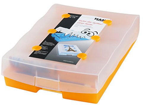 HAN Croco 2-6-19 Lernkartei, Max. Anzahl der Karten: 2.000 Karten, Transluzent/Orange, DIN A8, 9988-613