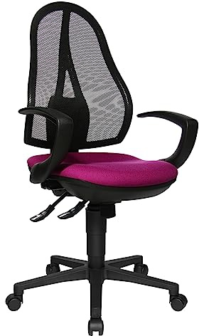 TOPSTAR Open Point SY Bürostuhl lila | Made in Germany | Ergonomisch | Drehstuhl, Schreibtischstuhl | höhenverstellbar | Geprüfte Sicherheit nach GS-Intertek