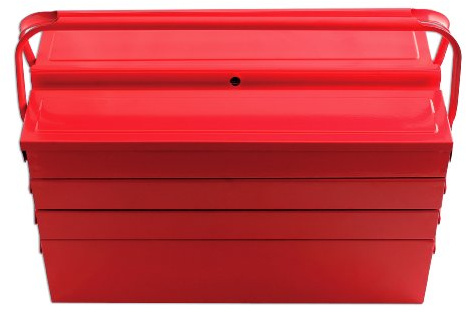 Laser 3486 Tool Box - 7 Tray 425mm (17) , Red