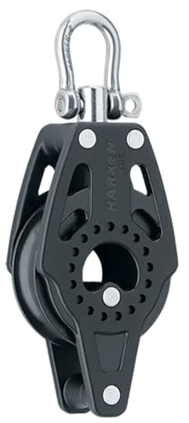 HARKEN Sailing Beiboot Boat & Yachting - Einschwenkbarer Carbo-Block mit Becket 341