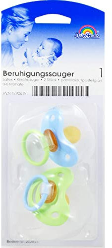 Beruhigungssauger Kirsche Latex 0 - 6 M.Past./bl./gr.