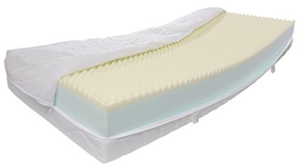 Dibapur 25 cm Höhe ca. Matratze VISCO Life XXL: Orthopädische Kaltschaummatratze (Hohes Raumgewicht) (90x200) x ca.23,5 cm Kern mit gesteppten Doppeltuchbezug ca. 24.5/25 cm cm - Made in Germany