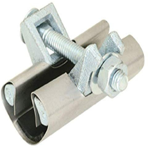 EZ-FLO 3 Pipe Repair Clamp - Silver - Fits 3/4 IPS - High Content Neoprene Gasket - 301 Stainless Steel Shield - Galvanized, Malleable Iron Lugs - Plated, Long Neck Carriage Bolt & Nut