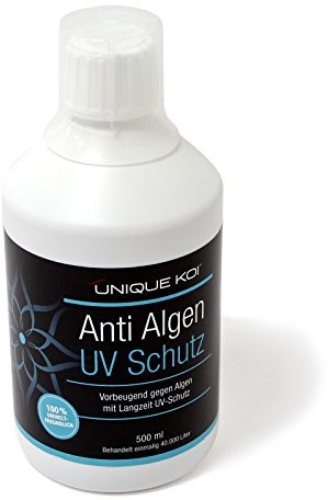 Unique Koi Anti Algen UV Schutz 500 ml für 40000 L Teichwasser