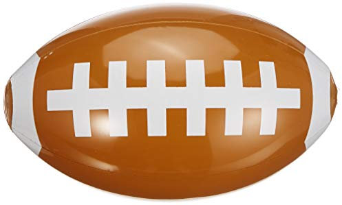 FIESTAS GUIRCA | Aufblasbarer American Football (40 cm) - Sportzubehör für Partys und Feiern - Ideal für Themen-Events und Spiele - Für alle Nutzer - Braun