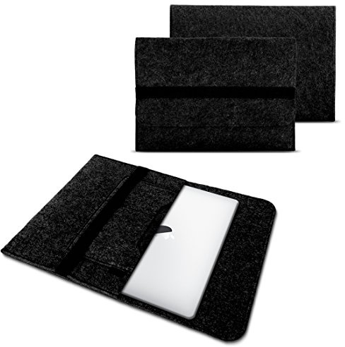 NAUC Laptop Tasche Sleeve Hülle Schutztasche Filz Cover für Tablets und Notebooks Farbauswahl kompatibel mit Samsung Apple Asus Medion Lenovo Bitte GRÖSSE IM Text BEACHTEN