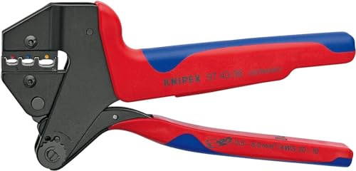 KNIPEX Crimp-Systemzange, 97 43 06 | Geeignet für auswechselbare Crimpeinsätze mit Mehrkomponenten-Hüllen 200 mm