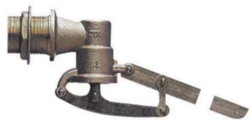 Dianhydro Galleggiante WC in Ottone Senza Sfera a 5 coppiglie Asta Piatta 3/4, Multicolore, Standard