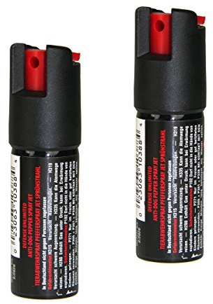 Hoernecke Pfefferspray 2er Set: Pfefferspray (16 ml/Strahl) Pepper Jet Pocket, schwarz, 32.0, 130202set2