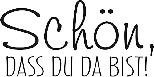 Meyercordt GmbH - Schön dass du da bist! 30 x 15 mm Gummistempel