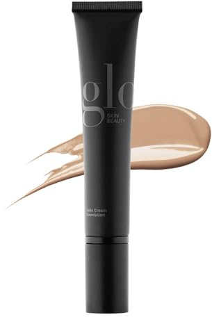 Glo Skin Beauty Satin Cream Foundation Makeup for Face, Honey Light - Full Coverage, Semi Matte Finish, Conceal Blemishes & Even Skin Tone