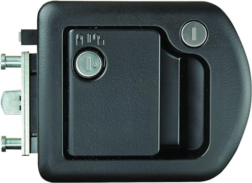 RV Designer T507 TriMark Motorhome Entrance Door Lock with Deadbolt - Fit for 1.38-1.58” RV Motorhome Doors - Right/Left-Hand Use - FMVSS 206 Compliant