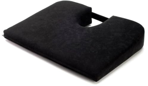 Tush Cush Seat Cushion (Black, Car Size 13x16 Extra Firm Foam Density)
