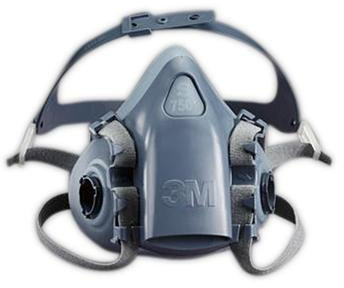3M 50051131370833 Half Face Piece Respirators 7500 Series, Reusable, Small