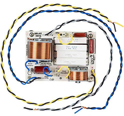 PRV AUDIO 2DF1800 Two-Way Crossover Board 1800Hz with Driver Attenuation 8 Ohms