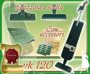 S&G group ASPIRAPOLVERE Usato GARANTITO VORWERK Folletto Kobold VK 120 GARANTITO Scopa