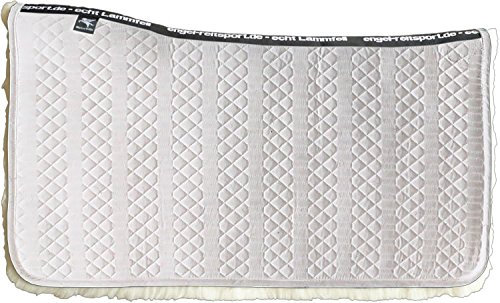 Engel Reitsport | Lammfell Western Squarepad WPAD1-U-WEI-WEI Stoff Weiss Fell Weiss