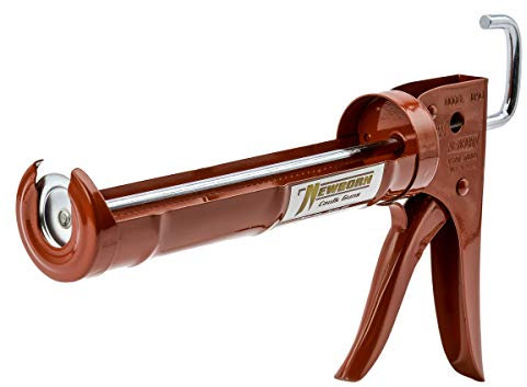 Newborn 189D Drip-Free Super Ratchet Rod Cradle Caulking Gun, 1/10 Gallon Cartridge, 6:1 Thrust Ratio