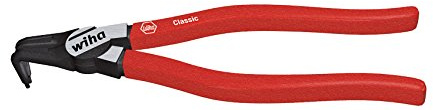 Wiha Sicherungsringzange Classic für Innenringe (Bohrungen) mit abgewinkelter Form (26785) J 01, 139 mm