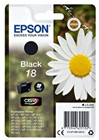 Epson 18 Black Daisy Genuine, Claria Home Ink Cartridge