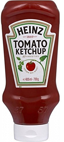Heinz Tomato Ketchup – par le haut vers le bas (700g) (Lot de 2)