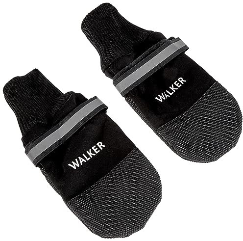 TRIXIE warm gefütterte und wasserabweisende Hundeschuhe Pfotenschutz Walker Care Comfort, XXL, 2 St., schwarz- 19475