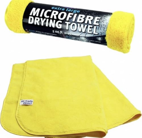 All Trade Direct 2 X EXTRA LARGE MICROFIBRE TOWEL CLOTH VALETING CLEANING MICRO FIBRE DRYING XXL