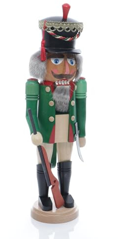 Rudolphs Schatzkiste Nußknacker Sächsischer Reiter Höhe= 42cm NEU Weihnachten Seiffen Nutcracker Nüsse Erzgebirge Winter Dekoration Holzkunst Holz Weihnachtsmann Christmas Walnuss