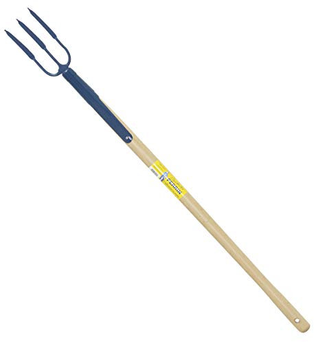 Outils perrin Fourche à Rosier Emmanché Droit 90, 3 Dents, 10cm Largeur