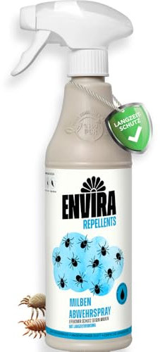 Envira | Mite Spray 500ml | Powerful Dust Mite Control for Home, Mattresses & Upholstery | Odourless Formula | Easy and Safe to Use on Bedding | Leaves No Stains, Keeps House Allergen-Free