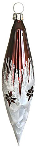 Jingle Bells Lauscha - Olive Modern Art Christbaumkugel 4er Set - Glas - Weihnachtsschmuck - Weihnachten