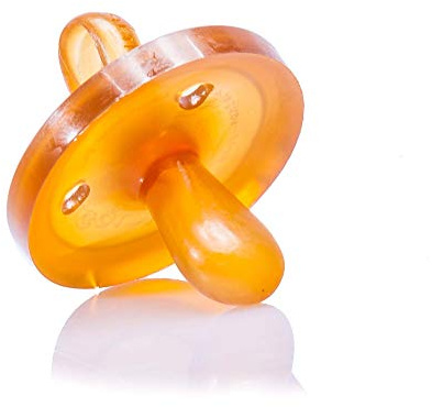Goldi Sauger Schnuller Naturform oval | ab 6 Monate | Babyschnuller aus 100% Naturkautschuk | BPA-frei, weich & flexibel | Beruhigungssauger für Stillkinder