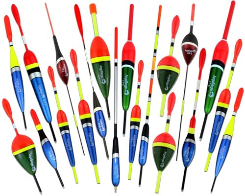 Angel-Berger Allround Posensortiment 20 teilig Posenset Knicklichtposen Raubfischposen Stippposen Friedfischposen Schwimmer Angeln