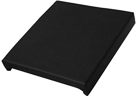 Möbel Akut Klemmkissen Madagaskar Sitzkissen Lederlook schwarz für Sitzbank 46x42 cm