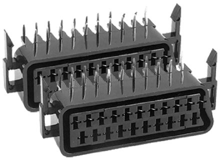 2 PCS rechtwinklig Typ Double Row 21 Pins Lug Scart Buchse cs-107 de